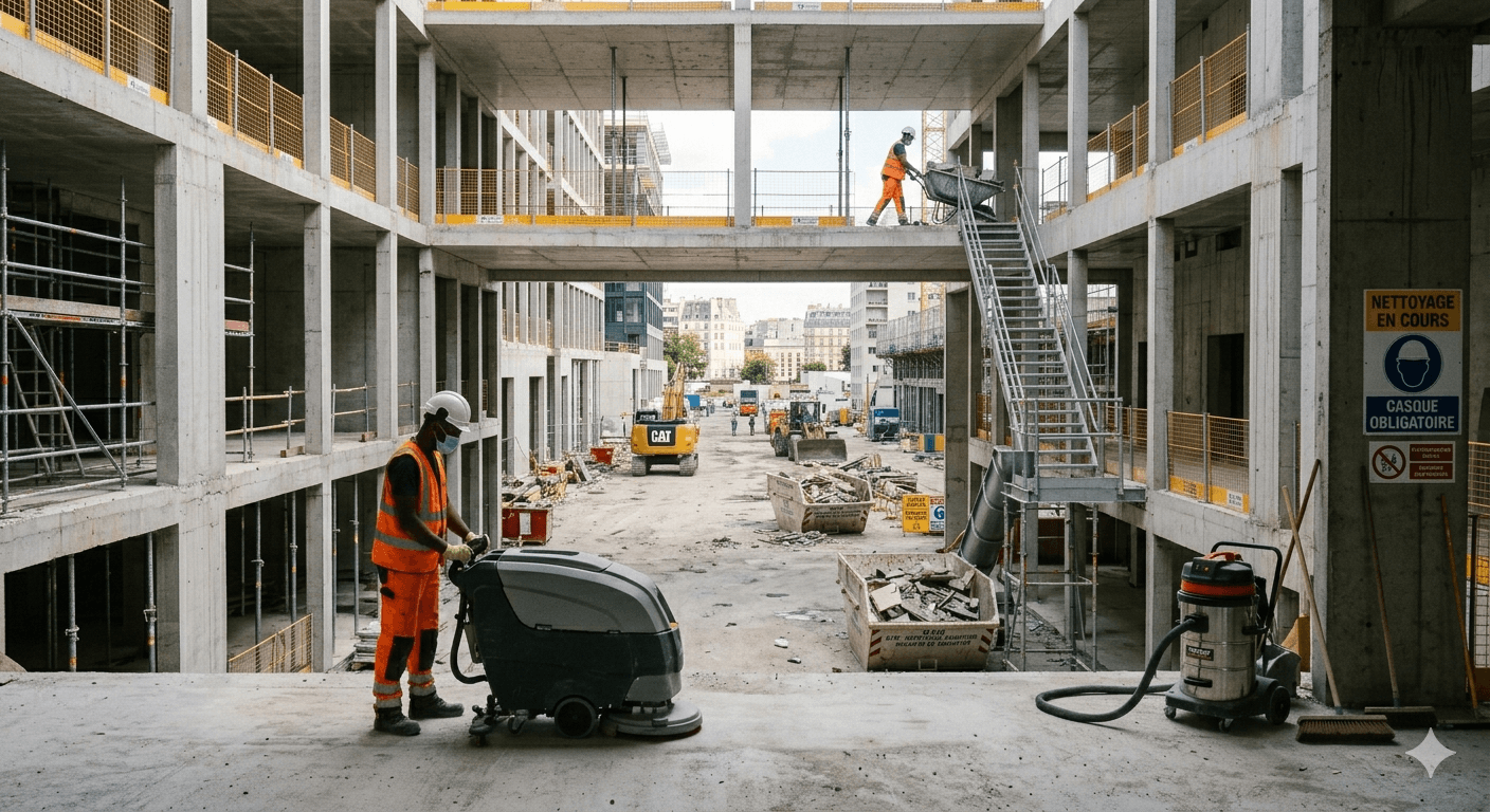 Nettoyage fin de chantier